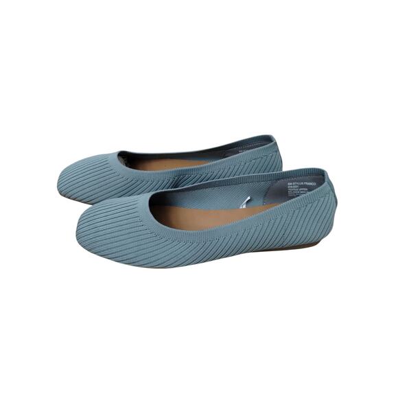 Stylus Franco Women's Gray Slip On Flats Shoes Sz 8 Balletcore Ribbed Capsule - Picture 8 of 10